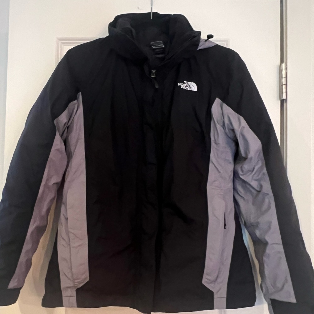 Northface Winter Coat Removable Hood Zip Out Fleece Liner Jacket Medium